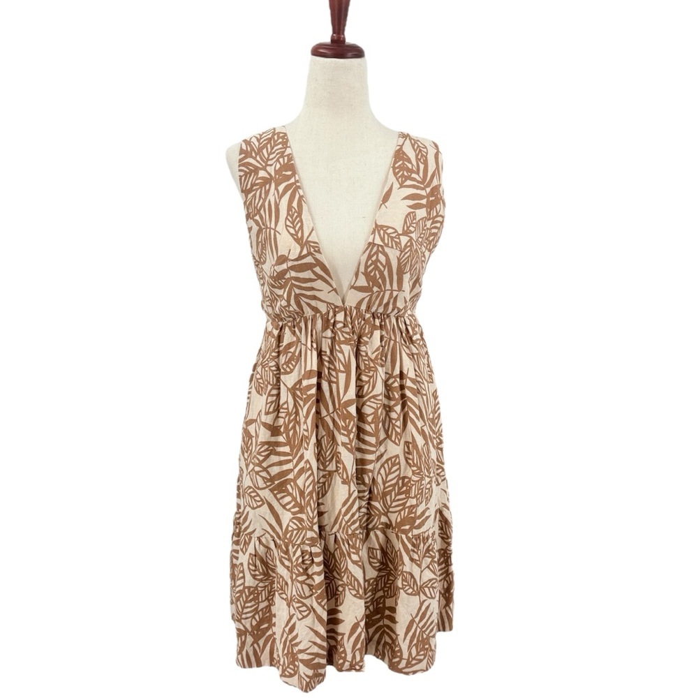 House of Harlow Linen Halter‎ Open Back Mini Dress XS